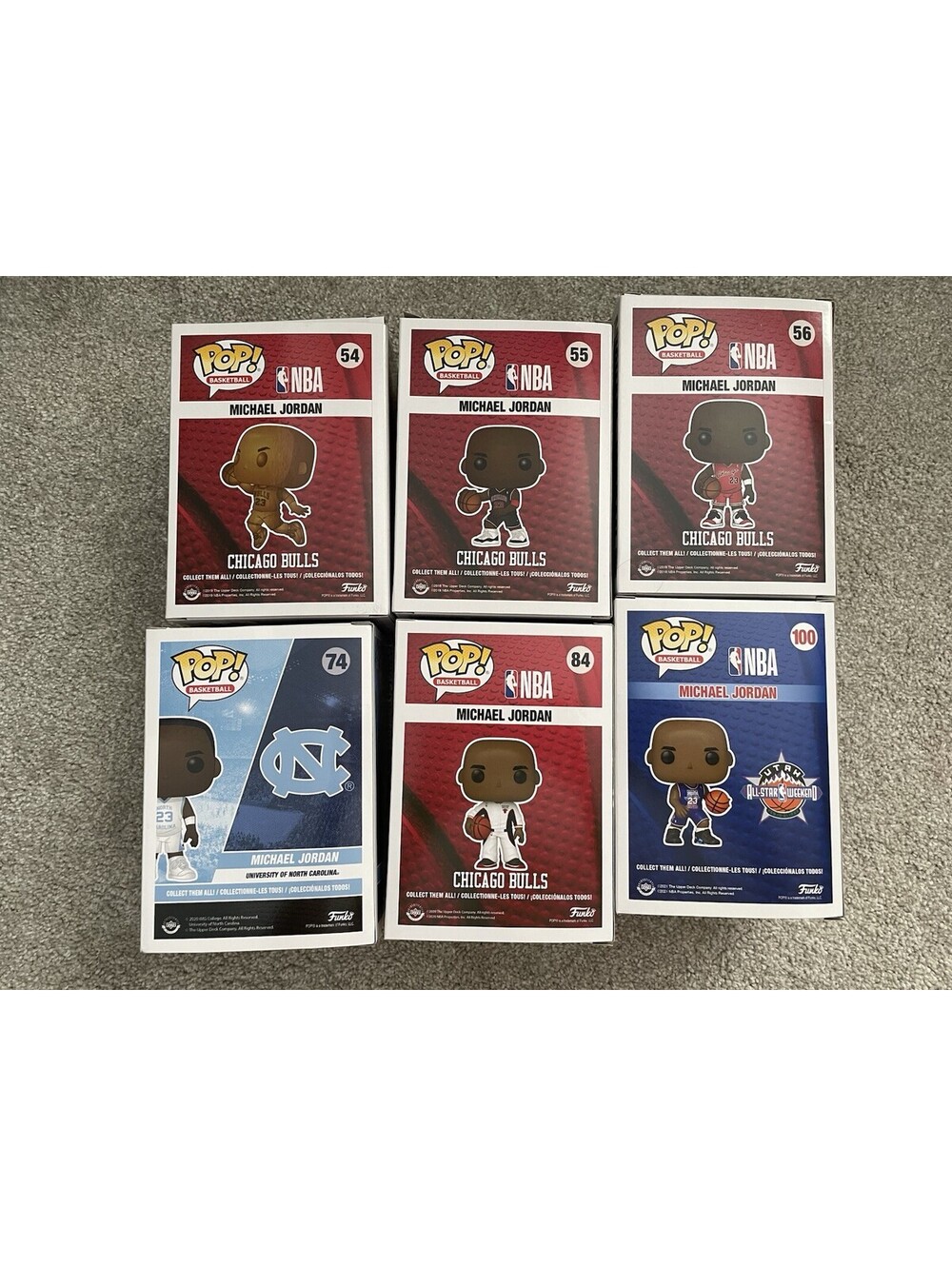 Michael Jordan Funko Pop Lot Of 6 (54, 55, 56, 74, 84, 100) - Picture 5 of 7